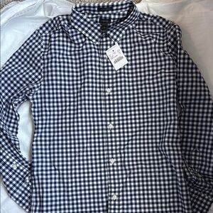 Crew cuts Boys Navy Checkered Shirt